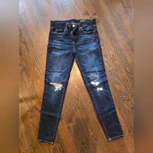 Blank NYC Mid Rise Skinny Dark Blue Jeans